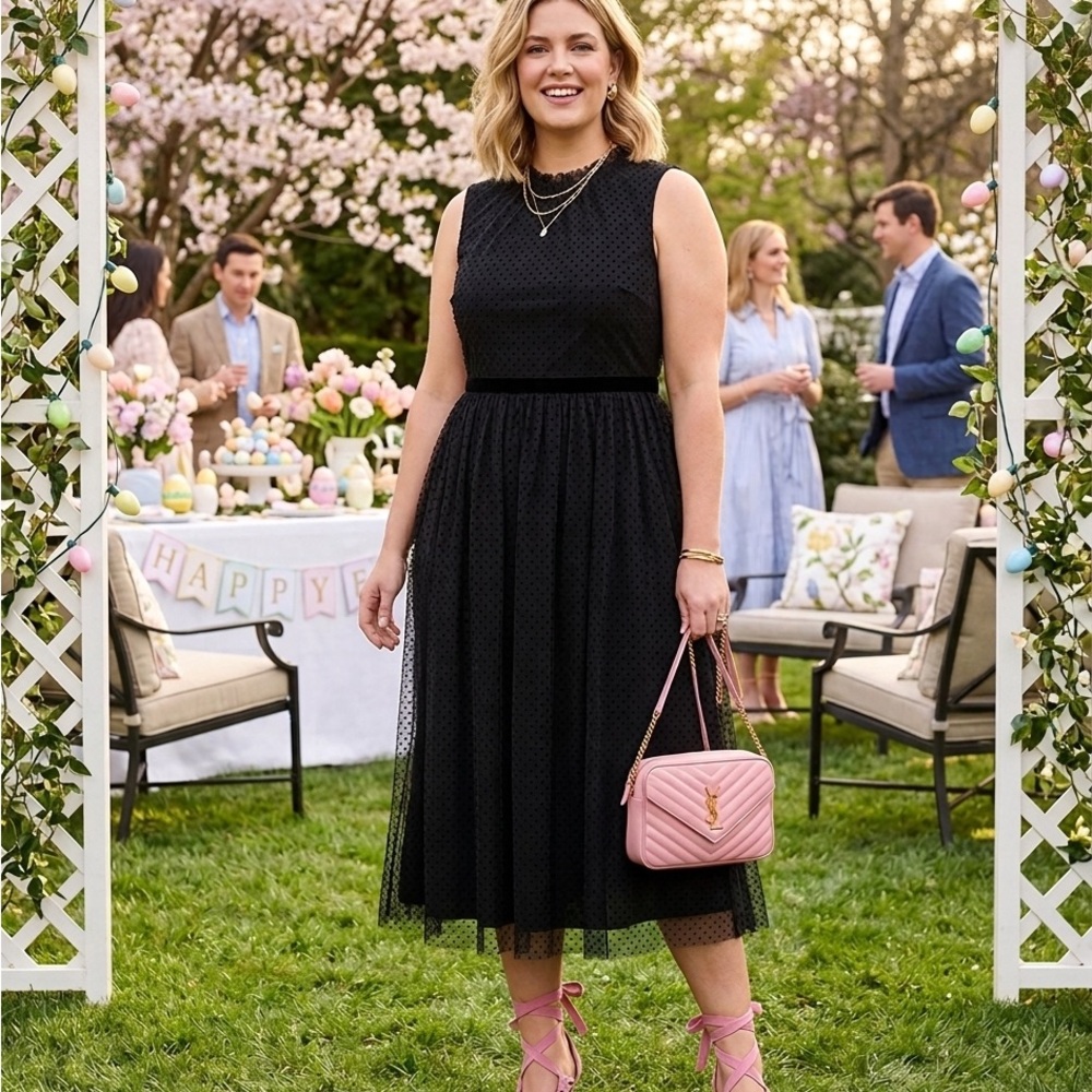 sold locally Draper James Elegant Black Sleeveless Dress